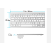 RF-3001 Bluetooth Wireless Ultra Thin Mini Keyboard